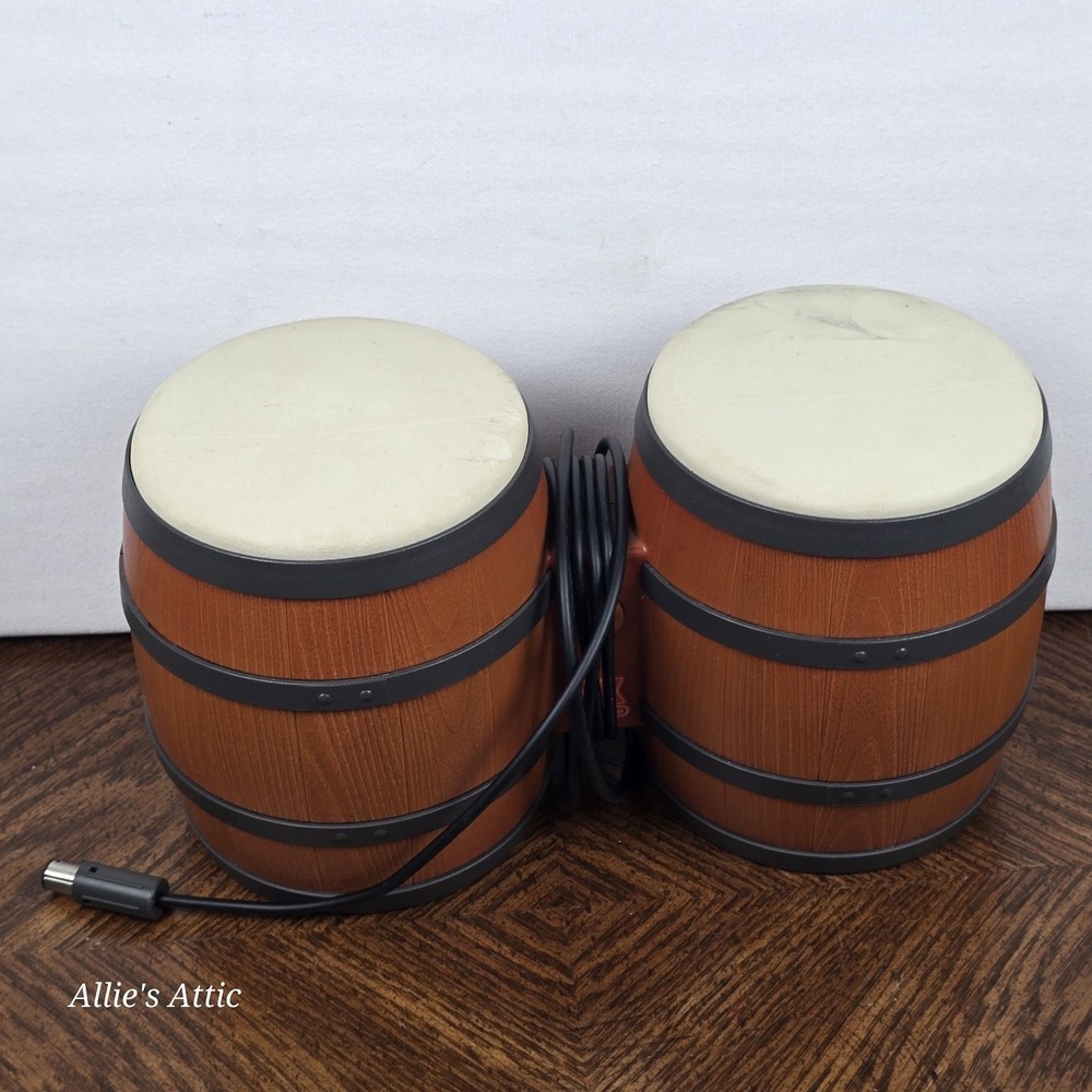 DK Donkey Kong Bongos Nintendo GameCube Wii DOL-021 Drum Controller Untested